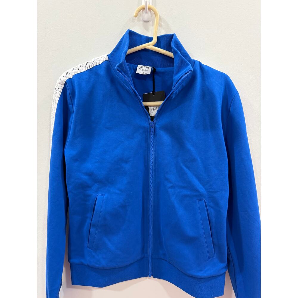 New The Upside BAHIA MARGOT JACKET Blue Size Medium - Picture 5 of 8